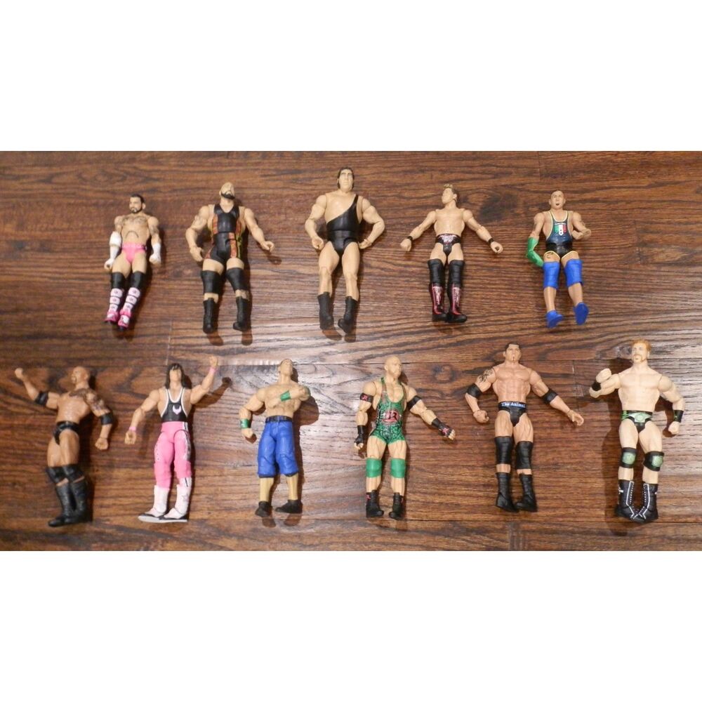 Assorted Kids Wrestling Action Figures - Multi-Color Playset